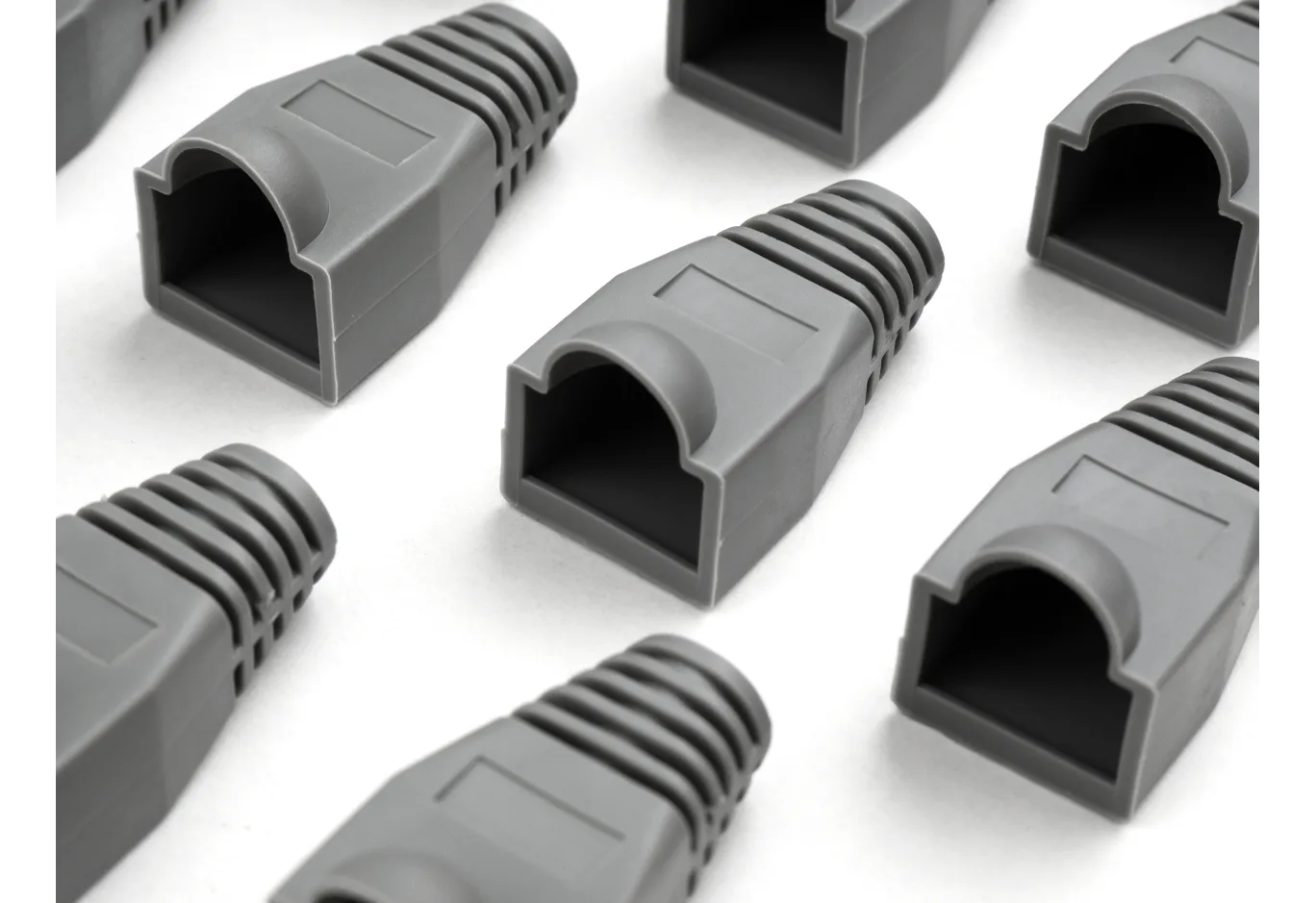 Connector cap Vinga RJ45 100 pcs grey (VCPSLGR)