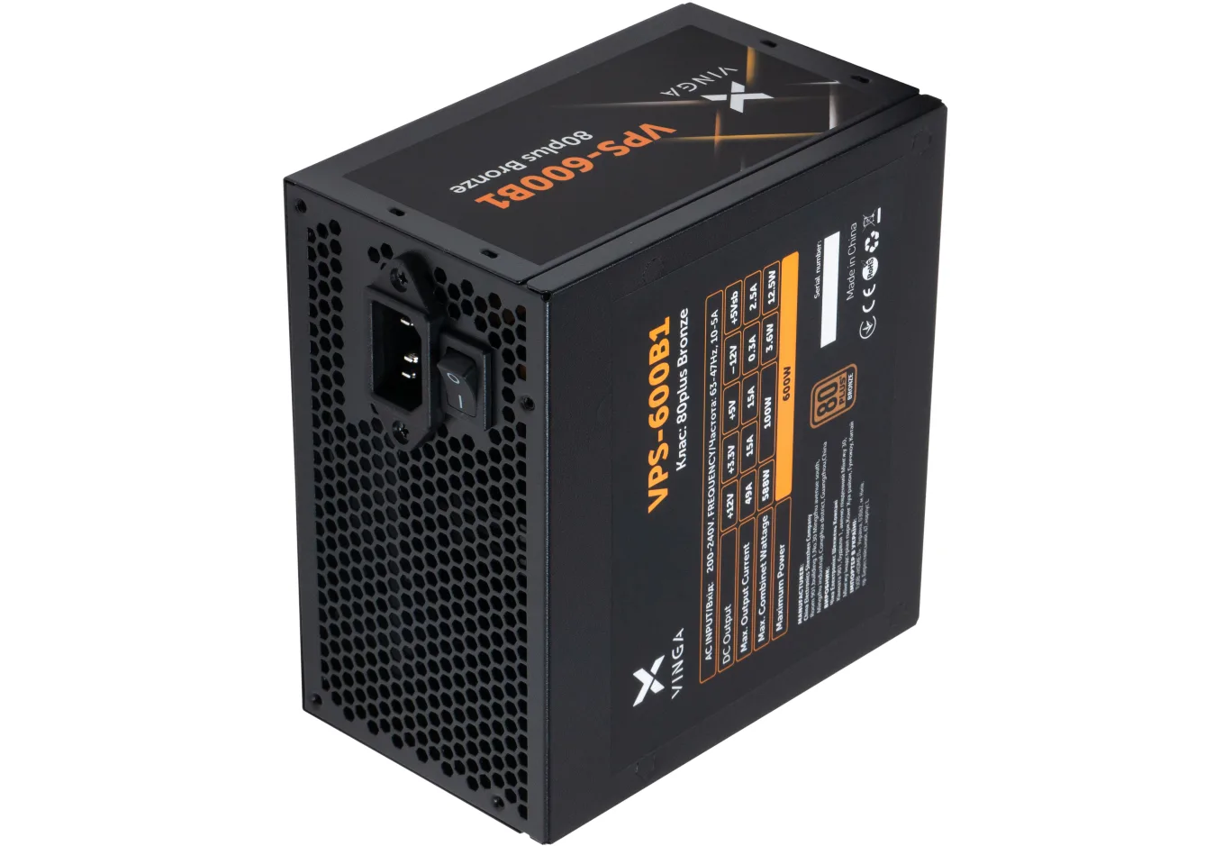 Power supply Vinga 600W (VPS-600B1)