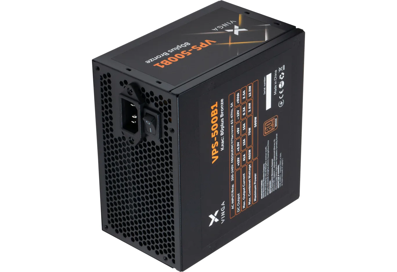 Power supply Vinga 500W (VPS-500B1)