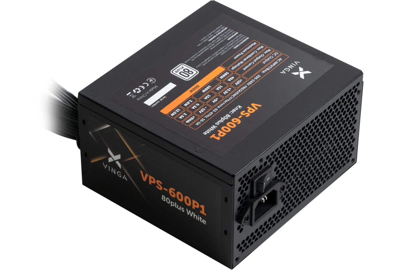 Power supply Vinga 600W (VPS-600P1)