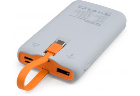 Батарея універсальна Vinga 10000 mAh SuperQC soft touch w/cable 22.5W dark grey (VPB1SQSCDG)