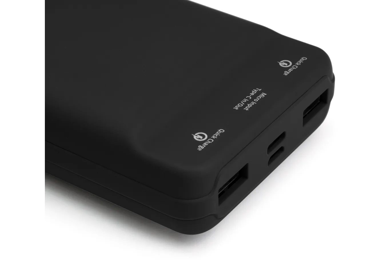 Universal Battery Vinga 20000 mAh QC3.0 Display soft touch black (VPB2QLSBK)