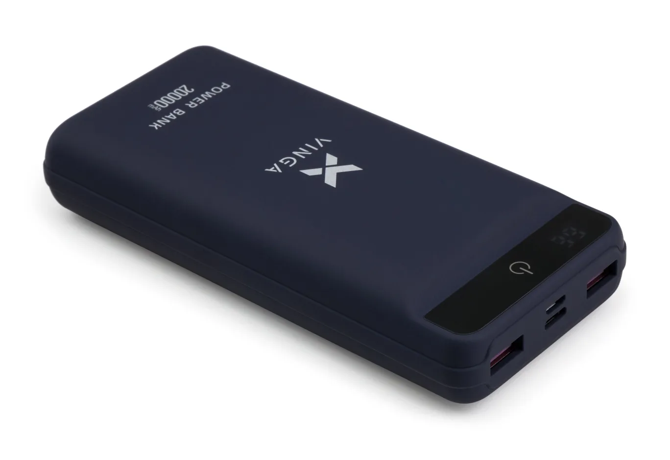 Universal Battery Vinga 20000 mAh QC3.0 Display soft touch purple (VPB2QLSP)