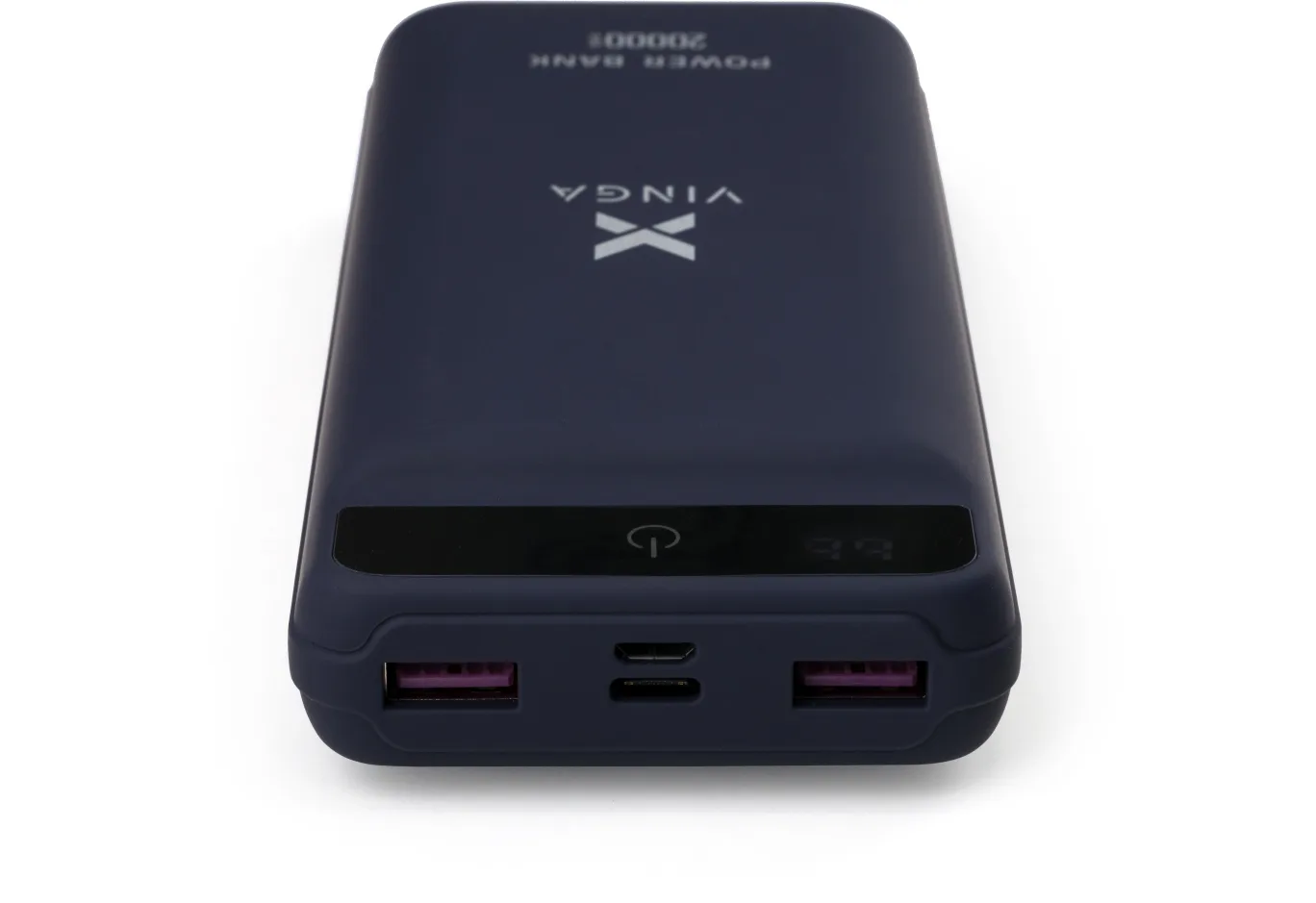 Universal Battery Vinga 20000 mAh QC3.0 Display soft touch purple (VPB2QLSP)