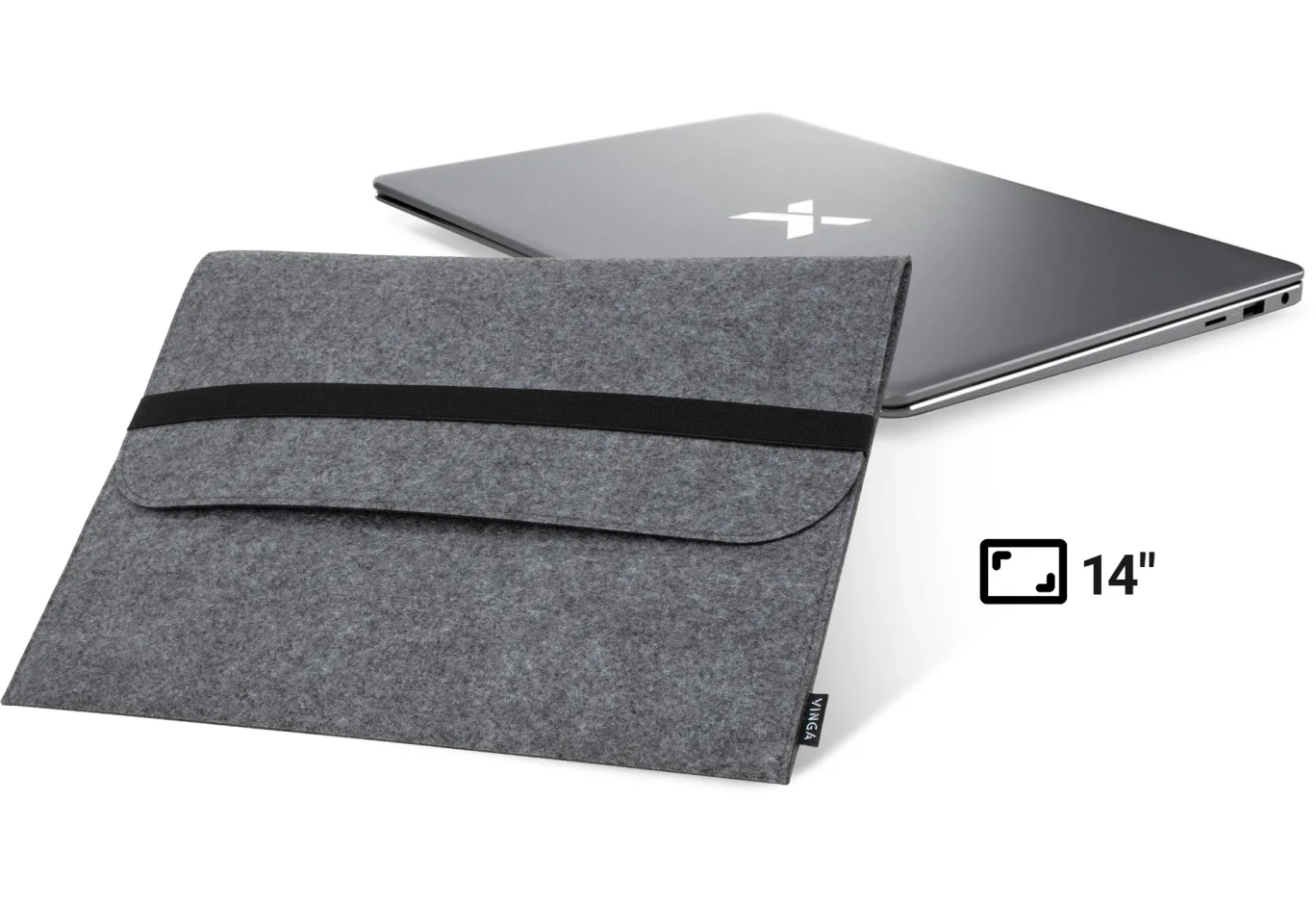 Laptop case Vinga 14" NSF140band Gray (NSF140BGY)