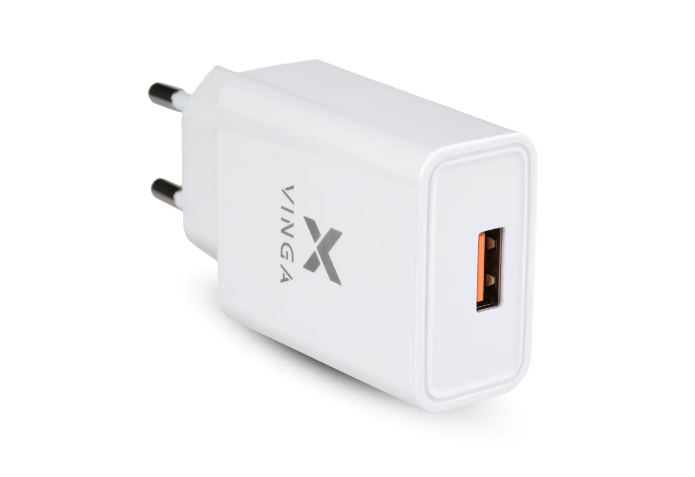 Charger Vinga QC3.0 Quick Wall Charger 1xUSB 18W Max (VWCQAW)