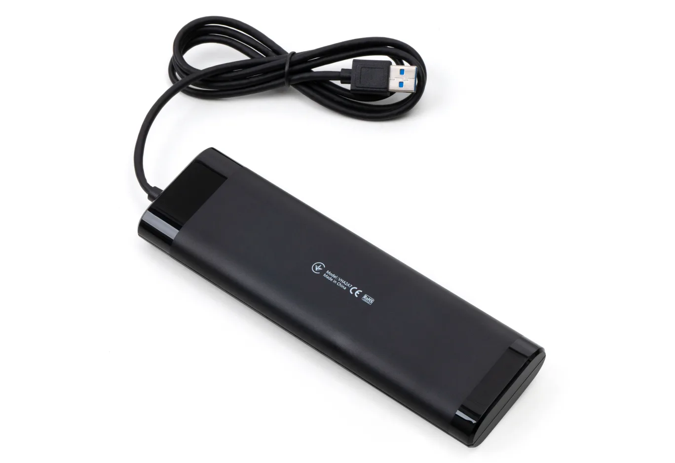 Концентратор Vinga USB3.0 to 7*USB3.0 1m cable with Switch and Power Adapter (VHA3A7B)
