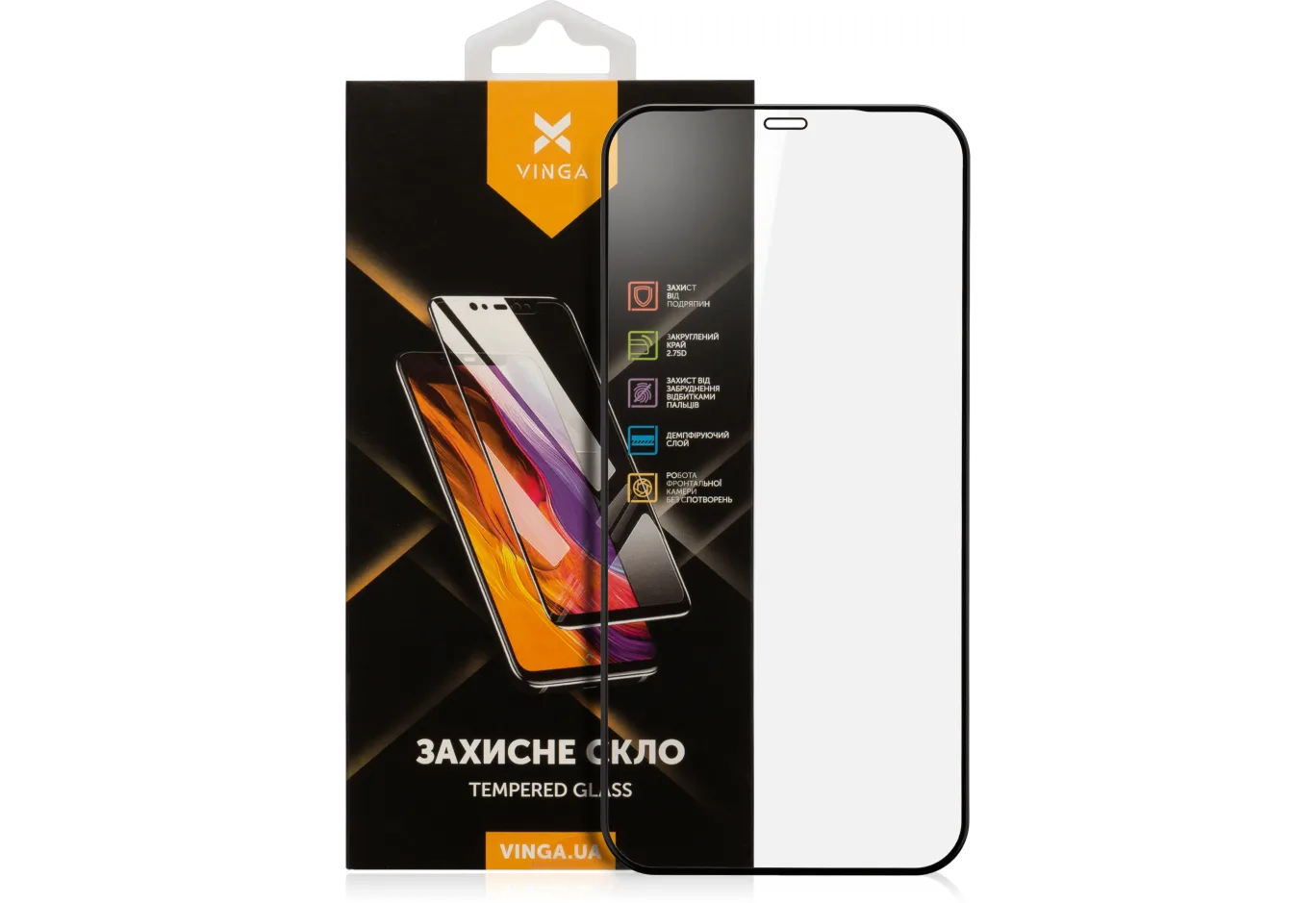 Protective glass Vinga Apple iPhone 12 Pro Max (VGIP12PM)