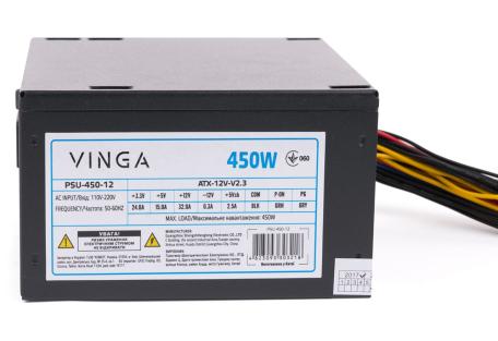 Блок живлення Vinga 450W ОЕМ (PSU-450-12)