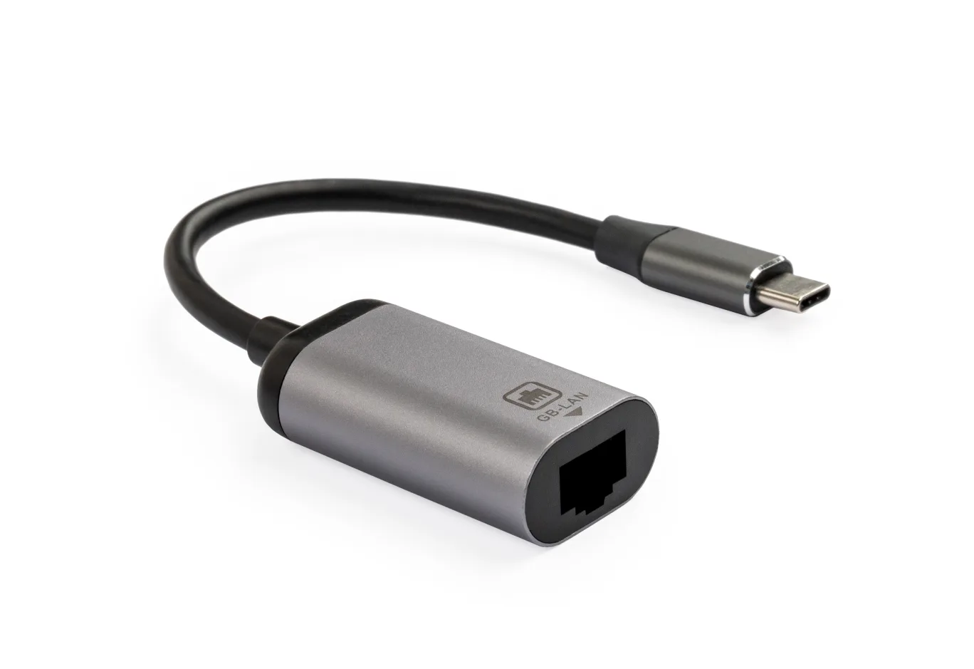 Перехідник USB-C to RJ45 Ethernet 1000Mbps Vinga (VCPATCLGB)