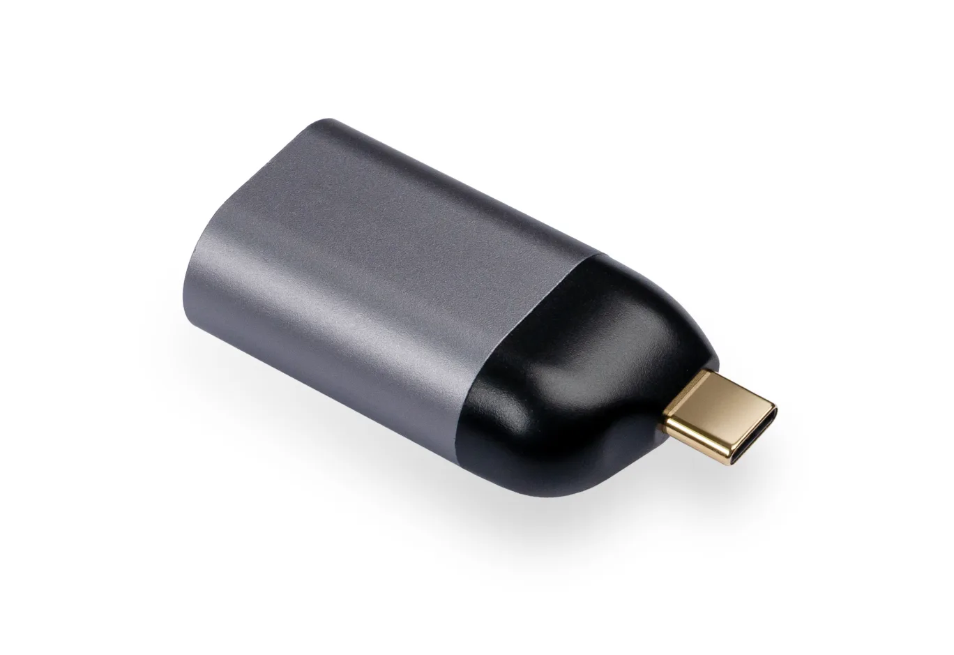 Перехідник USB-C to RJ45 Ethernet 1000Mbps compact Vinga (VCPATCLGBC)