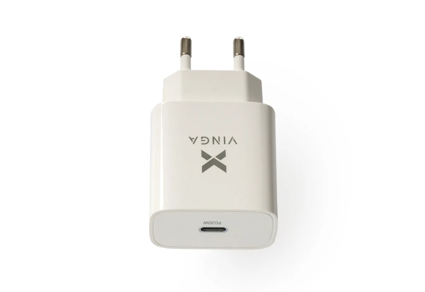 Charger Vinga PD Type-C 20W Charger white (VWCPDC)