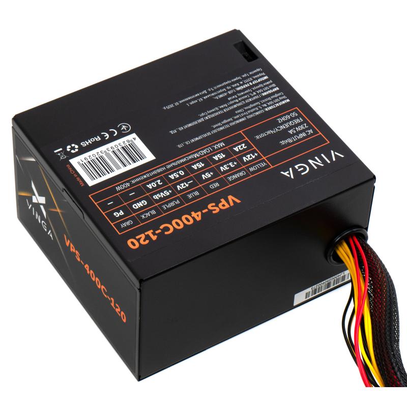 Блок живлення Vinga 400W ОЕМ (VPS-400С-120)