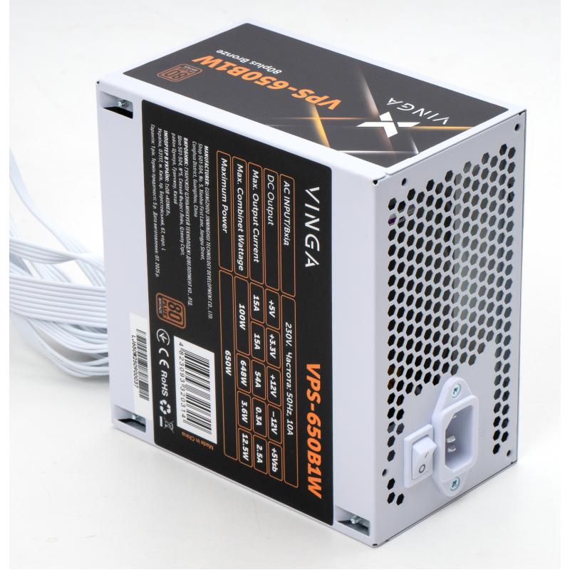 Блок живлення Vinga 650W (VPS-650B1W)