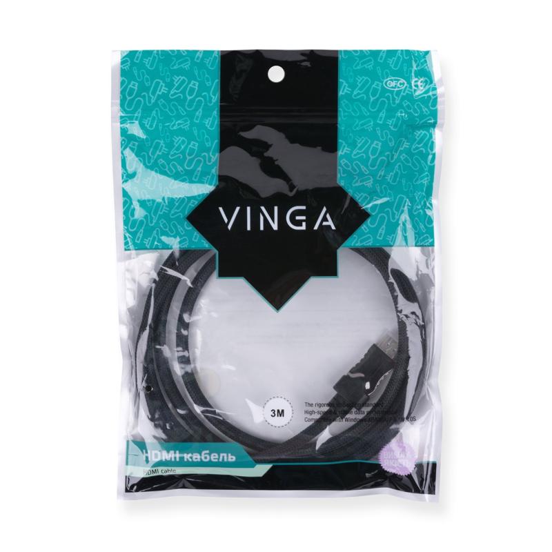 Кабель мультимедійний HDMI M to HDMI M 3.0m Vinga (HDMI03-3.0)