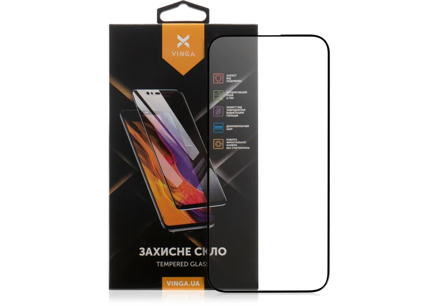 Скло захисне Vinga Apple iPhone 15 (VGIP15)