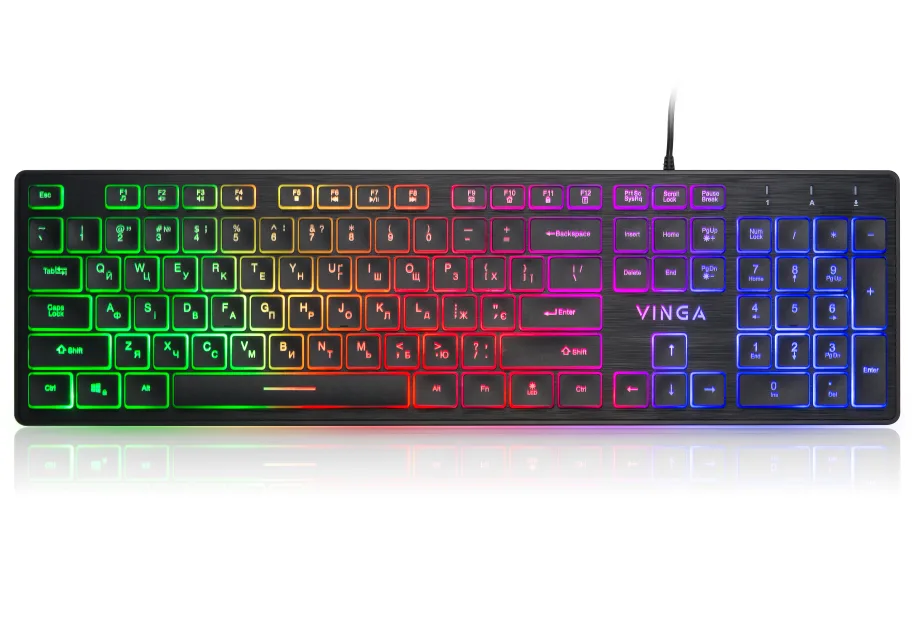 Клавіатура Vinga KB410 black