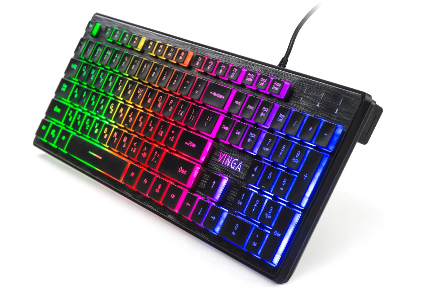 Клавіатура Vinga KB410 black