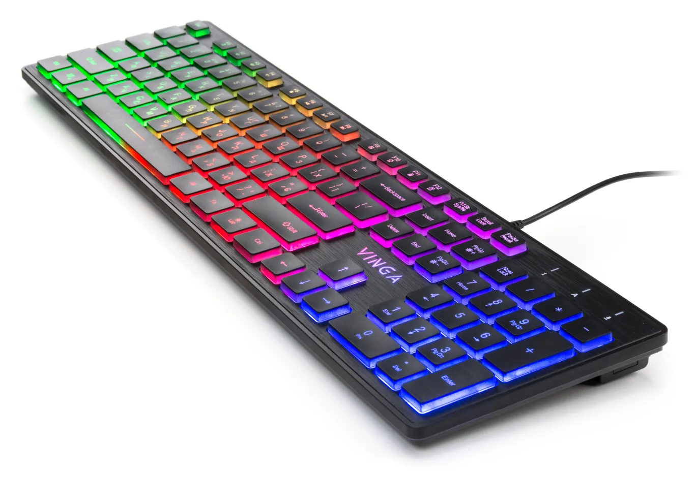 Клавіатура Vinga KB410 black