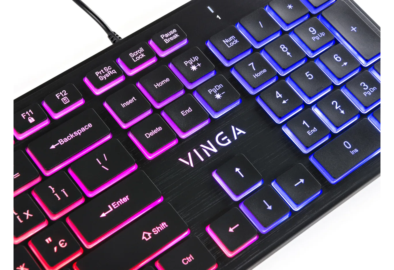 Клавіатура Vinga KB410 black