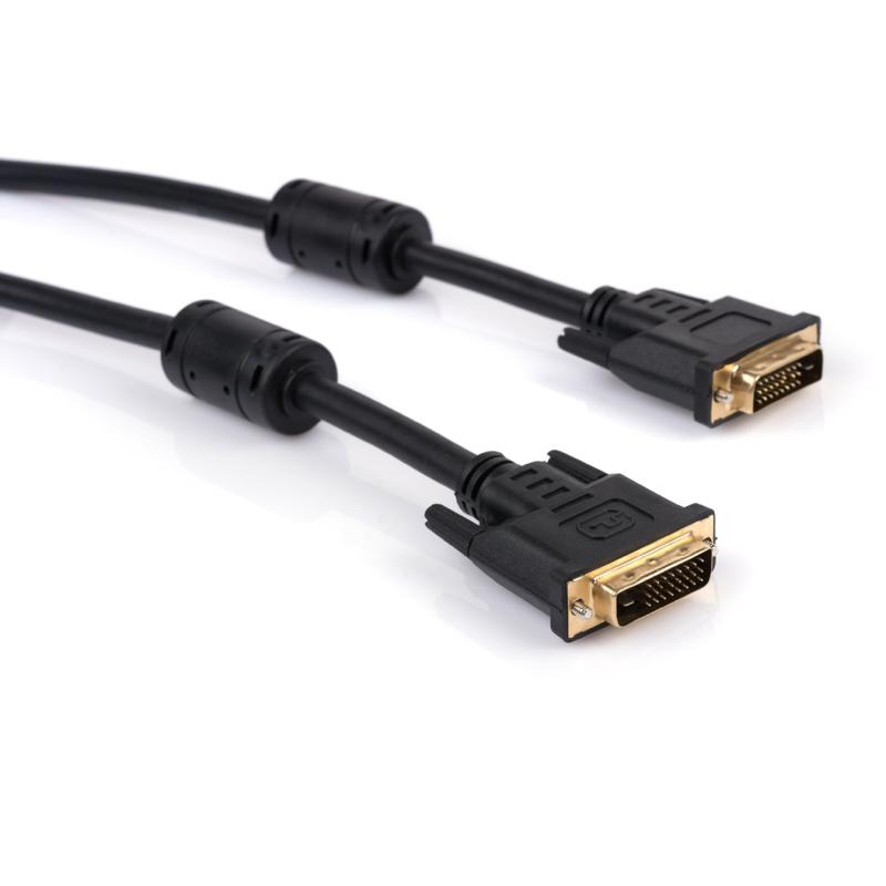 Кабель мультимедійний DVI M to DVI M 1.8m 24+1pin Vinga (DVI01-1.8)