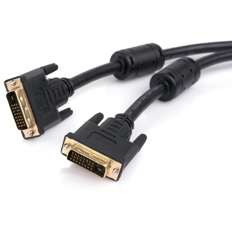 Кабель мультимедійний DVI M to DVI M 1.8m 24+1pin Vinga (DVI01-1.8)