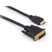 Кабель мультимедійний HDMI M to DVI M 1.8m 24+1pin Vinga (HDMIDVI01-1.8)