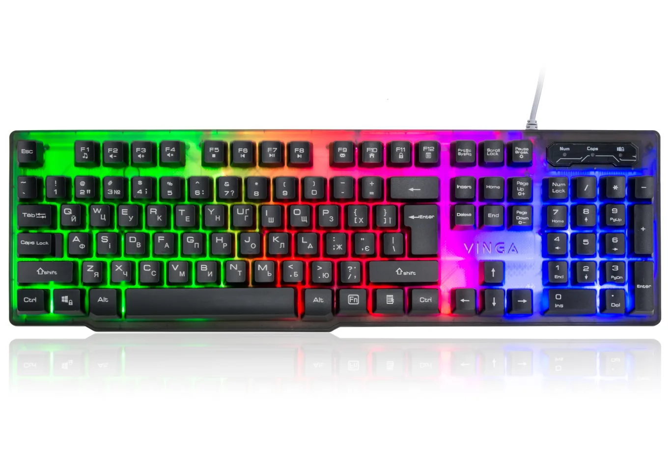 Клавіатура Vinga KB414 black