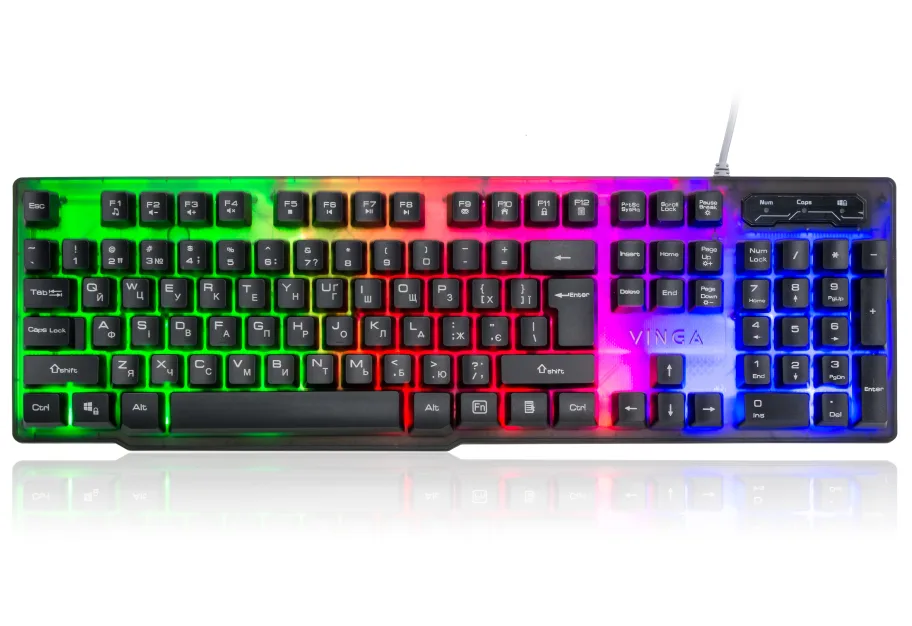 Клавіатура Vinga KB414 black