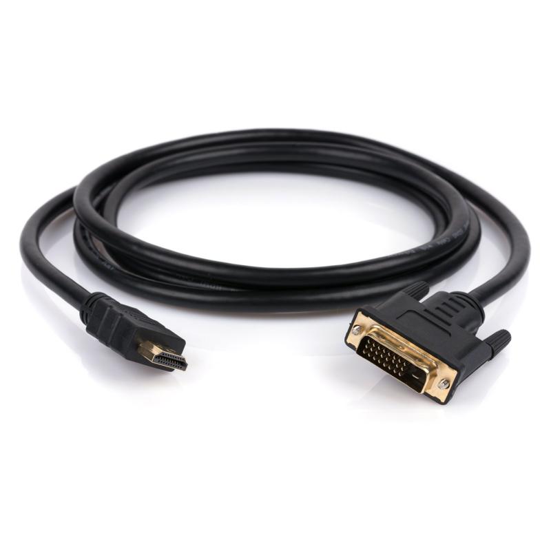 Кабель мультимедійний HDMI M to DVI M 3.0m 24+1pin Vinga (HDMIDVI01-3.0)