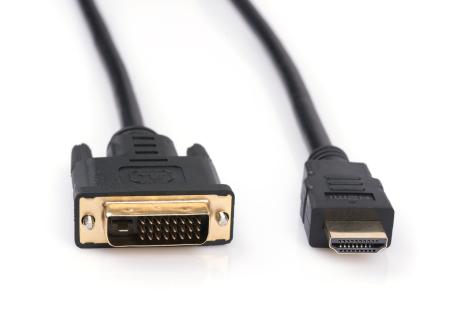 Кабель мультимедійний HDMI M to DVI M 3.0m 24+1pin Vinga (HDMIDVI01-3.0)