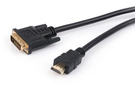 Кабель мультимедійний HDMI M to DVI M 3.0m 24+1pin Vinga (HDMIDVI01-3.0)
