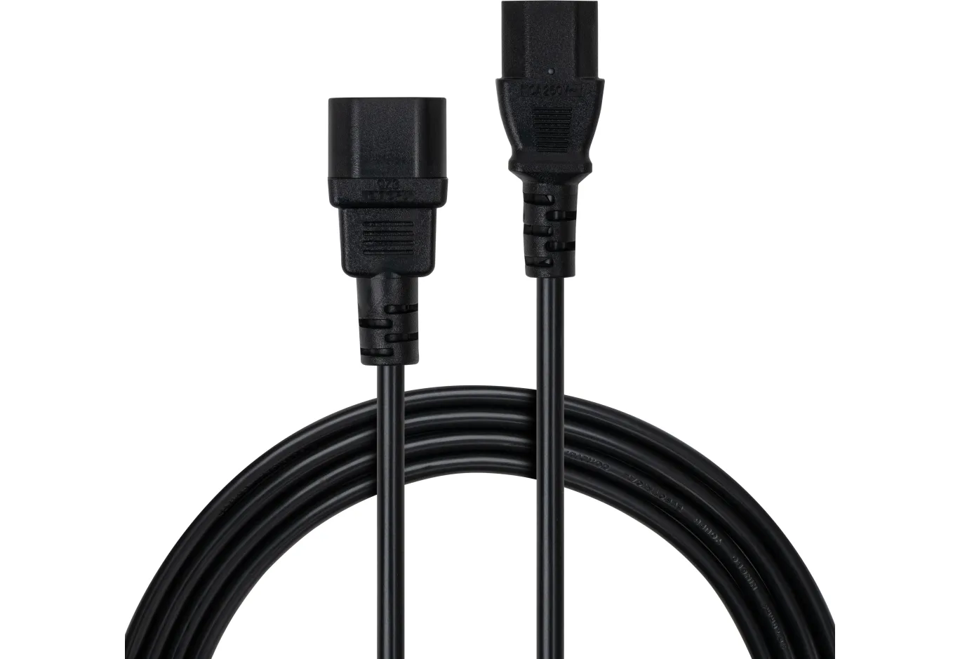 Power cable C13 to C14 3.0m 1mm2 Vinga (VCPP1C13143BK)
