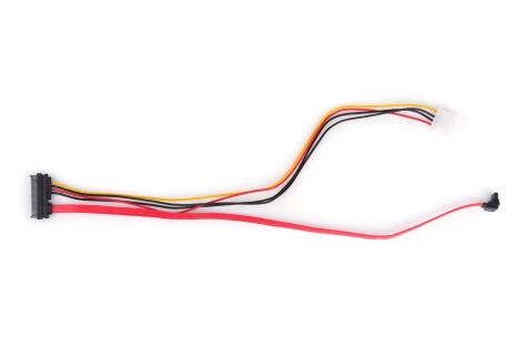 Кабель для передачі даних SATA +power 0.45m Vinga (SATAPW01)