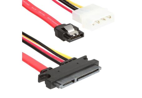 Кабель для передачі даних SATA +power 0.45m Vinga (SATAPW01)