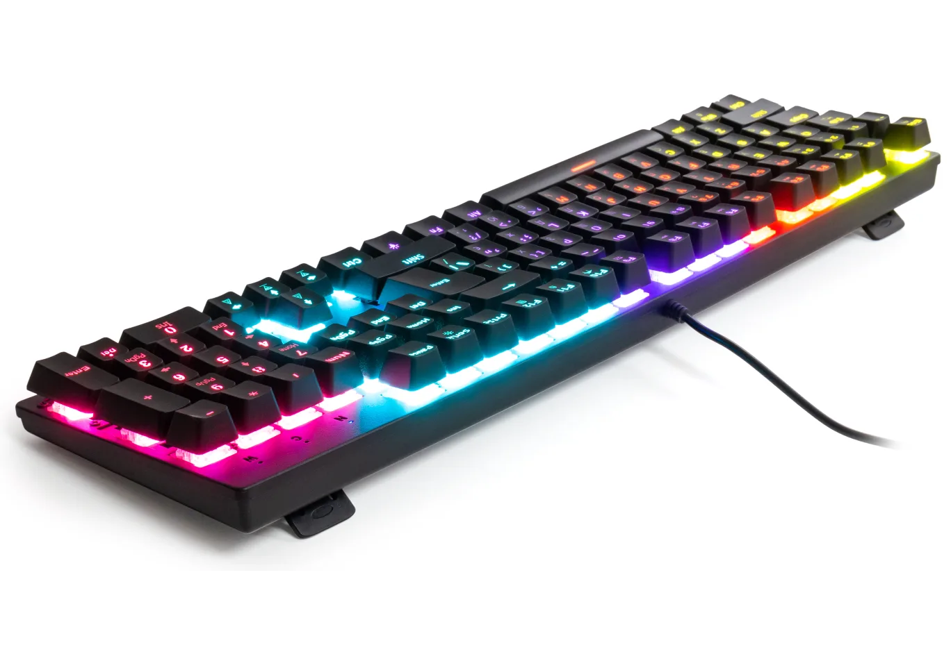 Keyboard Vinga KBGM-100 LED Blue Switch USB Black (KBGM-100 Black)