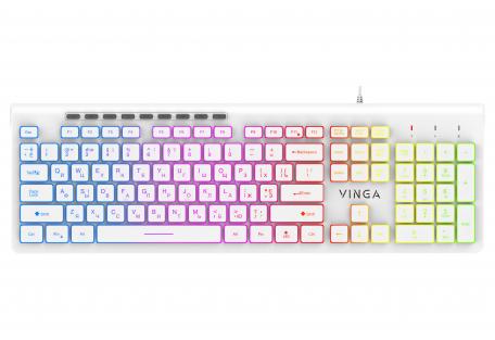 Клавіатура Vinga KB-460 White