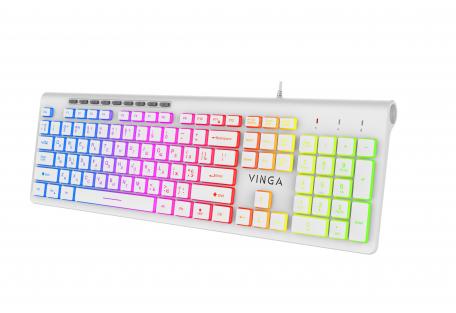 Клавіатура Vinga KB-460 White
