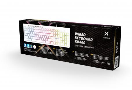 Клавіатура Vinga KB-460 White