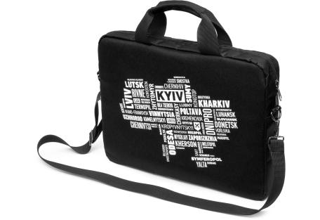 Сумка для ноутбука Vinga 14" NB1402 Black, white print (NB1402UWBK)