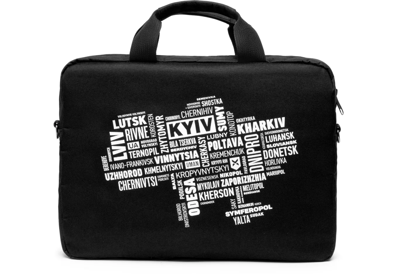 Laptop bag Vinga 14" NB1402 Black, white print (NB1402UWBK)