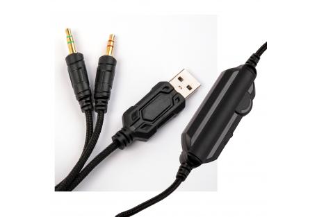 Навушники Vinga HSCU-160 Gaming LED Black (HSCU-160)