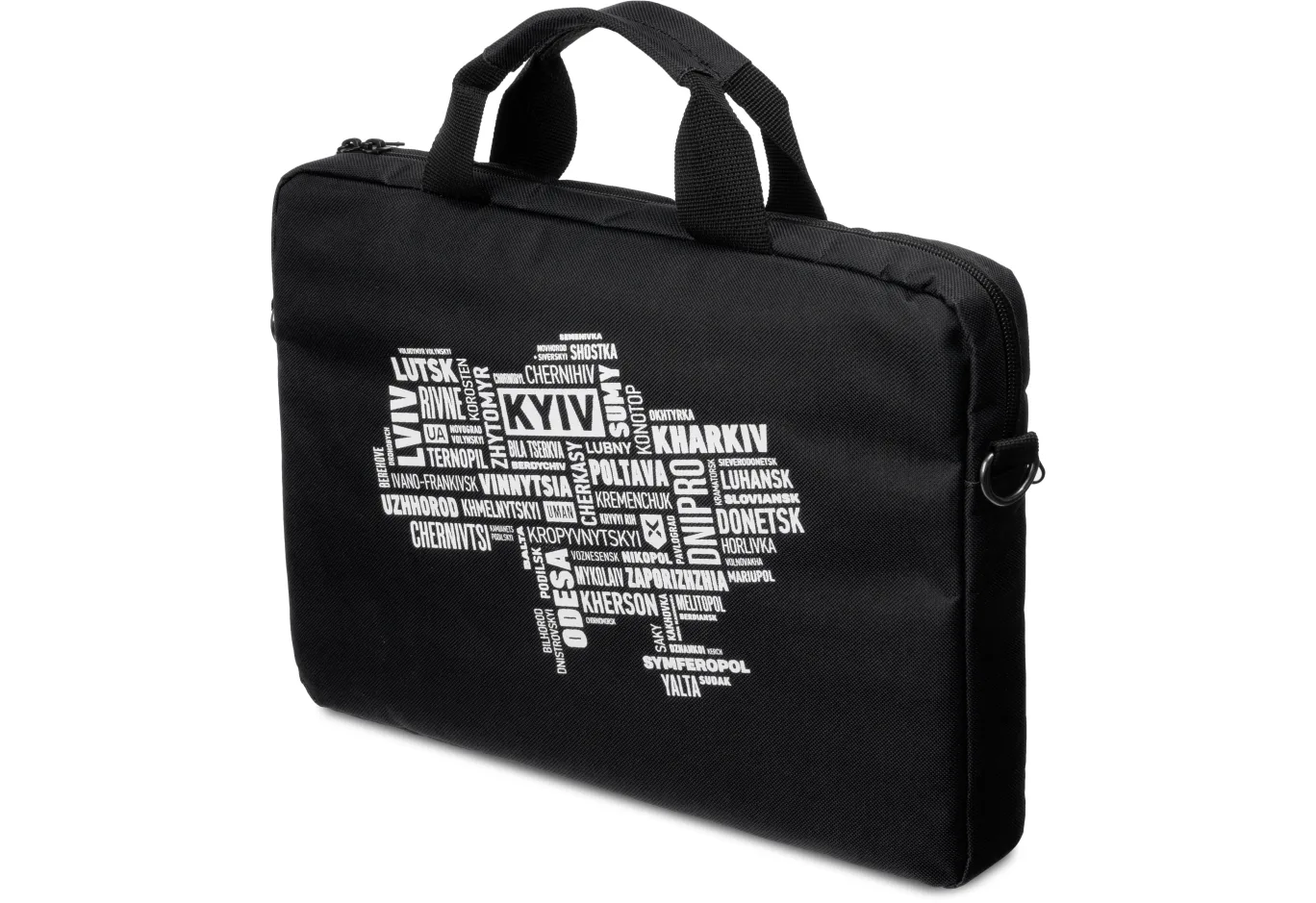 Laptop bag Vinga 15.6" NB1502 Black, white print (NB1502UWBK)