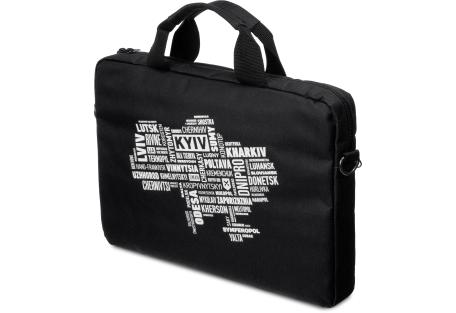 Сумка для ноутбука Vinga 15.6" NB1502 Black, white print (NB1502UWBK)