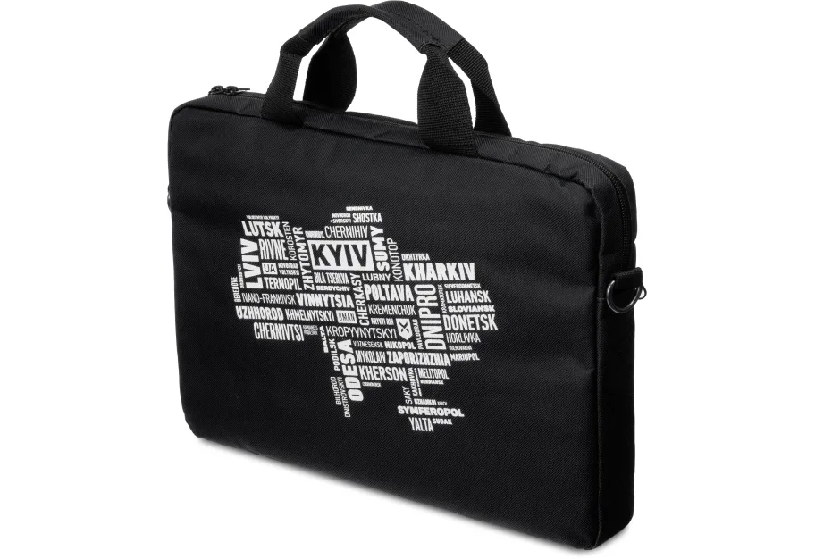 Laptop bag Vinga 15.6" NB1502 Black, white print (NB1502UWBK)
