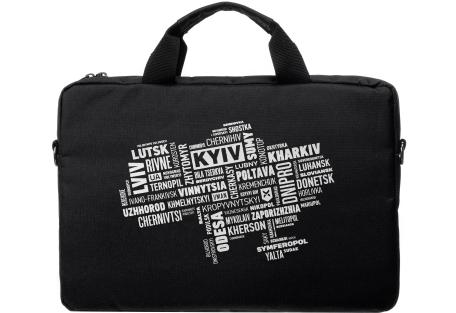 Сумка для ноутбука Vinga 15.6" NB1502 Black, white print (NB1502UWBK)