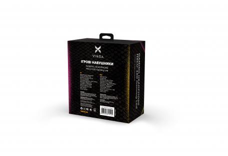 Навушники Vinga HSCU-100 Gaming LED Black (HSCU-100)