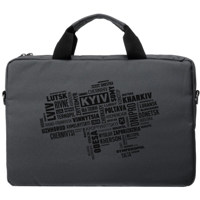 Сумка для ноутбука Vinga 15.6" NB1502 Gray, black print (NB1502UBGY)