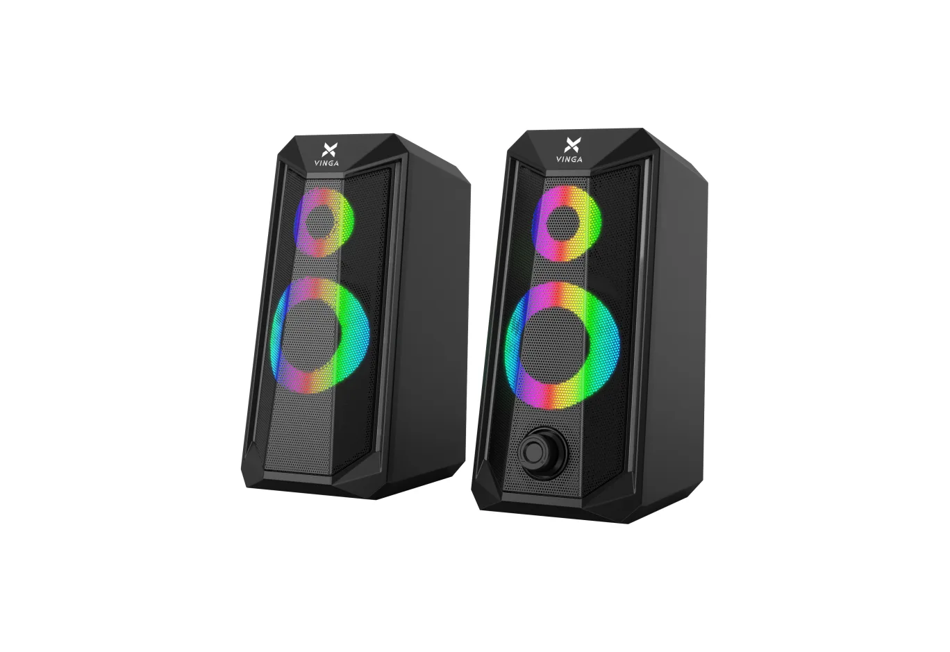 Акустична система Vinga SP-200 LED USB Black