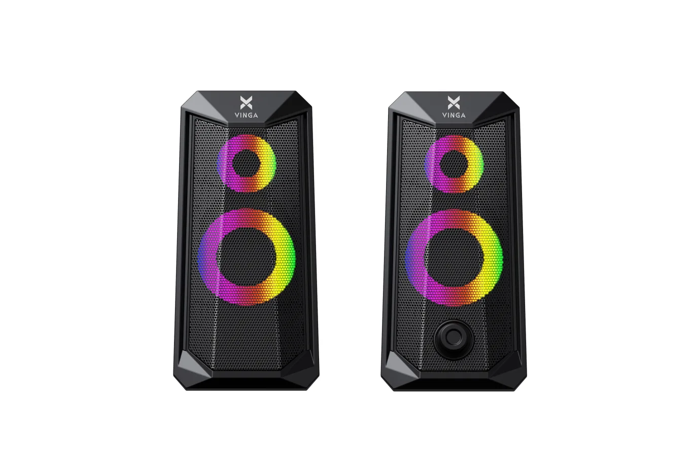 Акустична система Vinga SP-200 LED USB Black